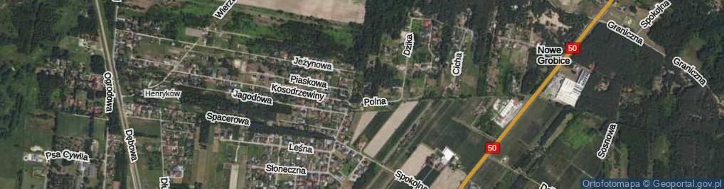 Zdjęcie satelitarne Leśny Gaj ul.